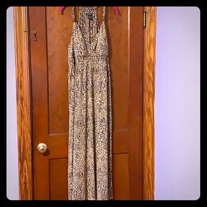 Cheetah Print Maxi Dress